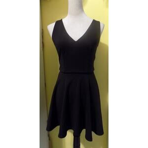B.Darlin V-Neck Black Dress